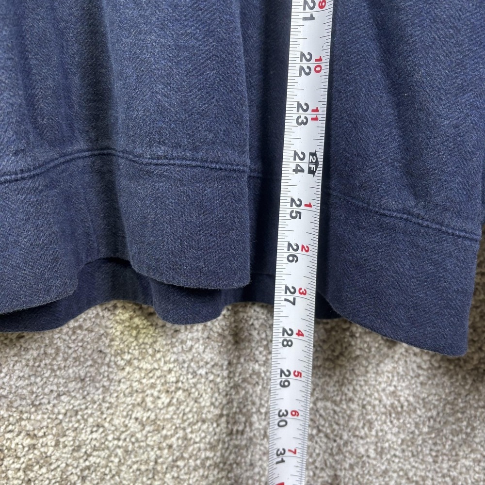 Polo Ralph Lauren Sweatshirt Mens Large Blue 1/4 Zip Fleece Pullover Mock Neck - Picture 7 of 8